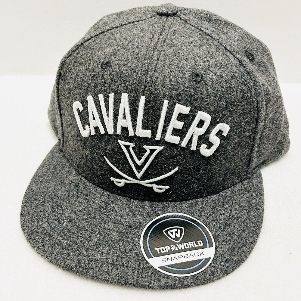 Top of the World Virginia Cavaliers‎ Wool Blend Hat Cap Adjustable Snapback Gray